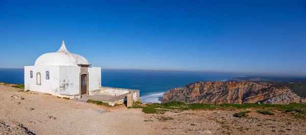 Távoli Nossa Senhora Ermida Memória Memória Hermitage Cabo Szentély Épül — Stock Fotó