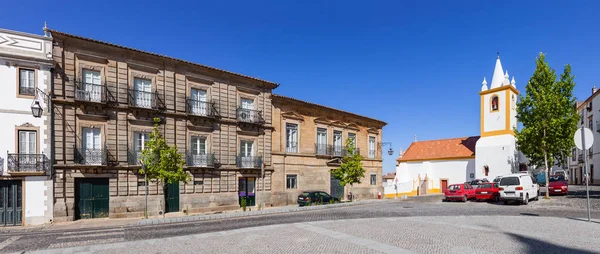 Case Storiche Chiesa San Joao Piazza Dom Pedro Castelo Vide — Foto Stock