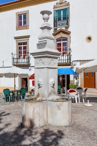 Ourives Fountain Capitao Salgueiro Maia Square Castelo Vide Portogallo Fontana — Foto Stock