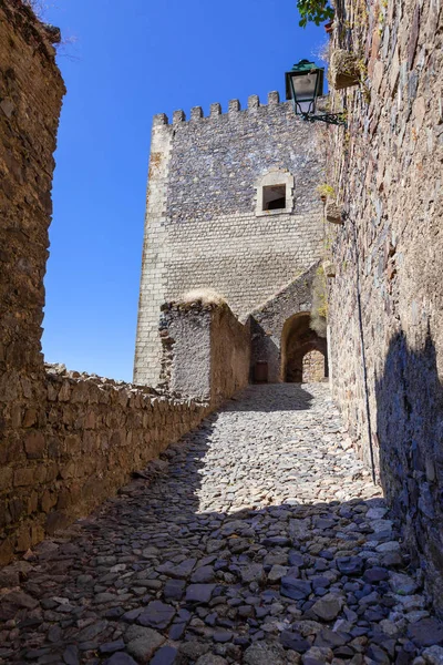 Rampa Acceso Atalaya Del Castillo Medieval Castelo Vide Portalegre Alto — Foto de Stock