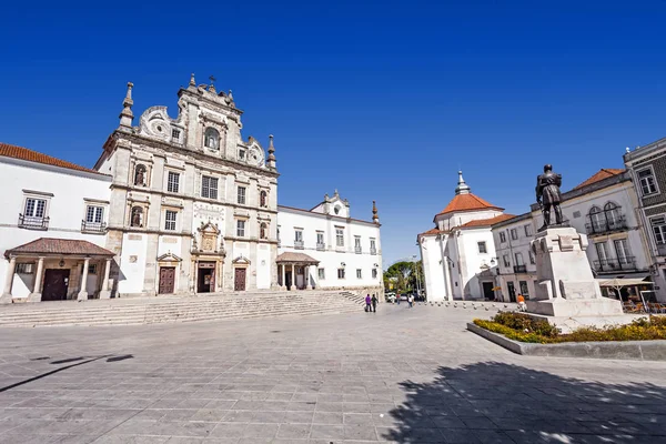 Bandeira Square View Santarem See Cathedral Aka Nossa Senhora Conceicao — Stock Photo, Image