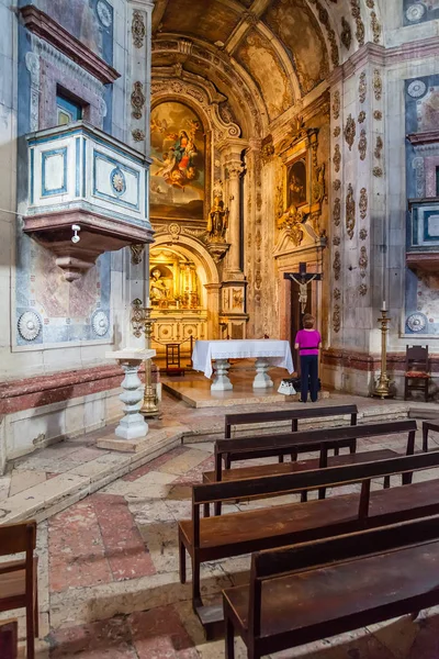 Santarem Portugal Septiembre 2015 Interior Iglesia Nossa Senhora Piedade Arquitectura — Foto de Stock
