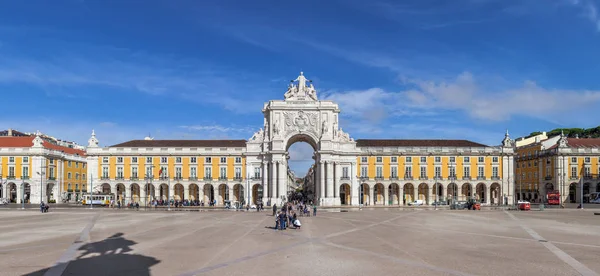 Lisboa Portugal Octubre 2016 Plaza Del Comercio Uno Los Monumentos —  Fotos de Stock