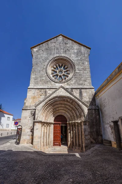 Chiesa San Joao Alporao Che Mostra Portale Romanico Finestra Ruota — Foto Stock