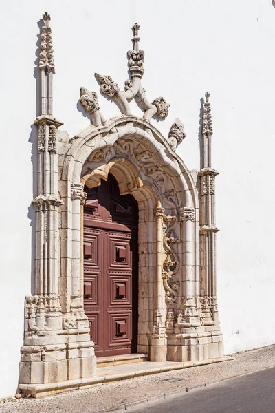 Portal Estilo Manuelino Manuelino Iglesia Nossa Senhora Marvila Renacimiento Arquitectura — Foto de Stock