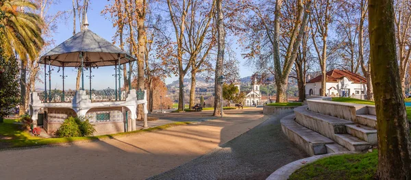 Santo Tirso Portugalsko Prosince 2015 Pódium Parku Dona Maria — Stock fotografie