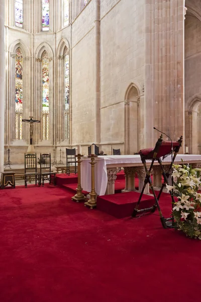 Баталья Португалия Март 2015 Года Монастырь Баталья Алтарь Апсида Церкви — стоковое фото