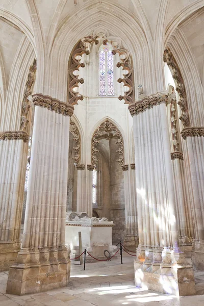 Mosteiro Batalha Túmulo Gótico Rei Dom João Rainha Dona Filipa — Fotografia de Stock