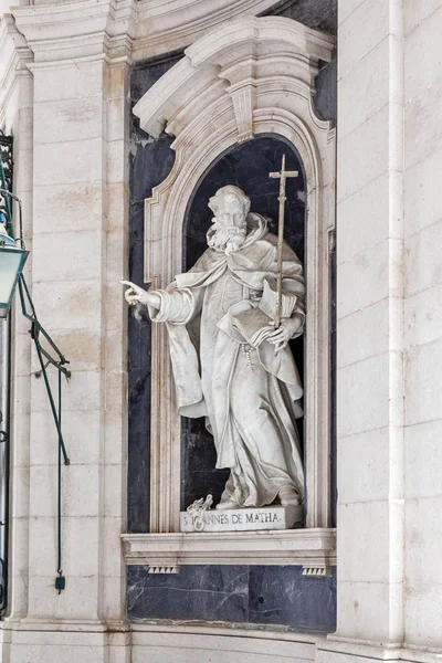 Saint John Matha Italian Baroque Sculpture 18Th Century Mafra National — Stock Photo, Image