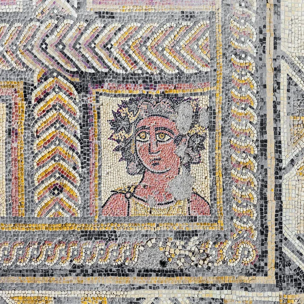 Mosaico Romano Raffigurante Carattere Autunno Autunno Nella Casa Delle Fontane — Foto Stock