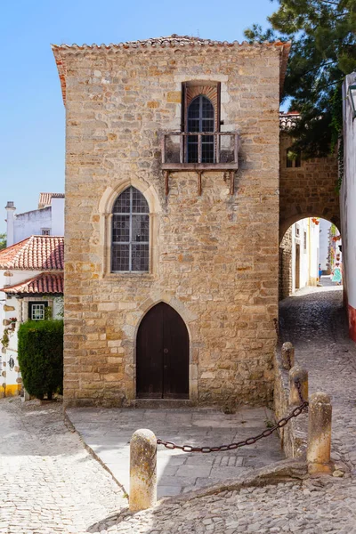 Obidos Portugal Agosto 2015 Sinagoga Sefardí Medieval Del Siglo Xiv — Foto de Stock