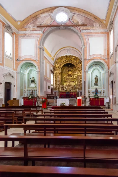 Obidos Portugal Agosto 2015 Interior Iglesia Barroca San Pedro Obidos — Foto de Stock