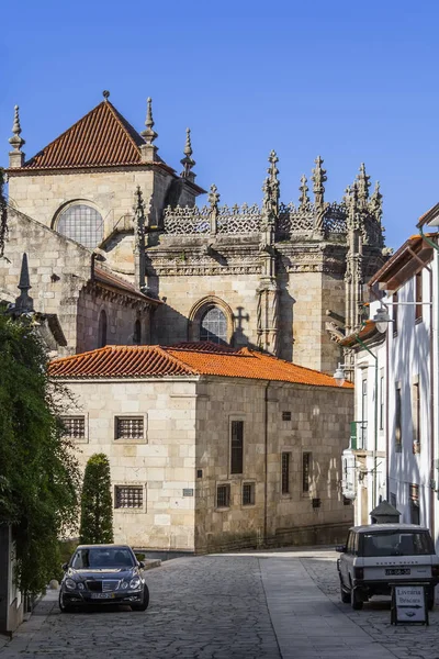 Braga Portugal Dezembro 2015 Catedral Braga Mais Antiga Todas Catedrais — Fotografia de Stock