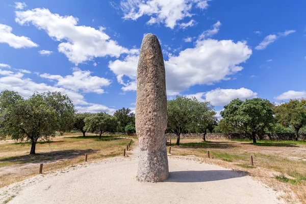 Der Stehende Stein Menhir Von Meada Der Größte Der Iberischen — Stockfoto