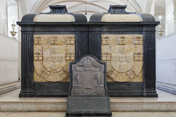 King Carlos Prince Luiz Tombs Pantheon House Braganza Sao Vicente — Stock Photo, Image