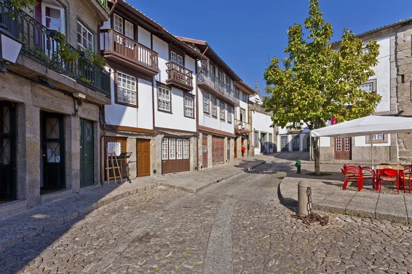 Edificios Medievales Plaza Santiago También Conocida Como Sao Tiago Sao — Foto de Stock