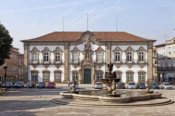 Braga Portogallo Luglio 2015 Palazzo Del Municipio Braga Uno Dei — Foto Stock