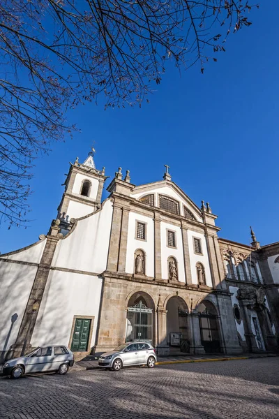 Fasad Bento Kloster Santo Tirso Portugal Benedictine Ordning Byggdes Gotisk — Stockfoto