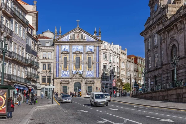 Oporto Portugal Diciembre 2014 Iglesia Santo Antonio Dos Congregados Plaza — Foto de Stock