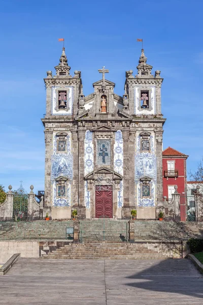 Iglesia Santo Ildefonso Ciudad Oporto Portugal Arquitectura Barroca Del Siglo — Foto de Stock