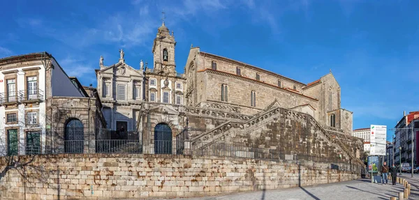 Oporto Portugal Diciembre 2014 Iglesia San Francisco Arquitectura Gótica Del — Foto de Stock