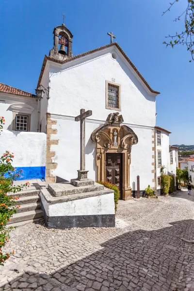 Óbidos Portugal Agosto 2015 Igreja Misericórdia Século Xvi Igreja Renascentista — Fotografia de Stock