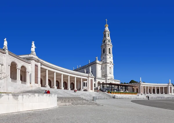 Santuário Fátima Portugal Basílica Nossa Senhora Rosário Colunata Dos Santuários — Fotografia de Stock