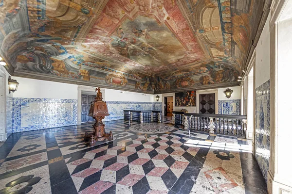 Ingresso Barocco Sala Portaria Con Grande Leggio Del Monastero San — Foto Stock