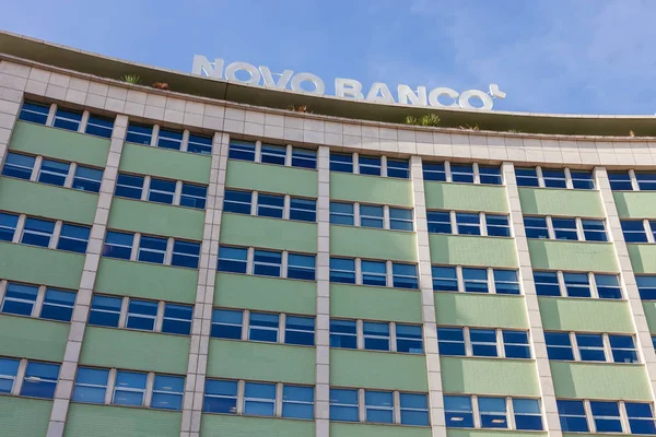 Lizbona Portugalia Października 2016 Novo Banku Banco Położony Jest Przy — Zdjęcie stockowe