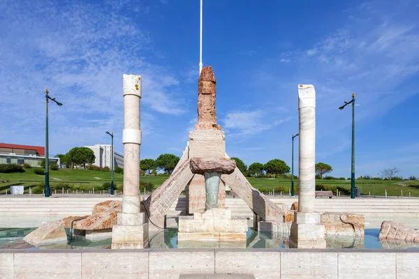 Lissabon Portugal Oktober 2016 Eduardo Vii Park Ein Umstrittenes Monument — Stockfoto