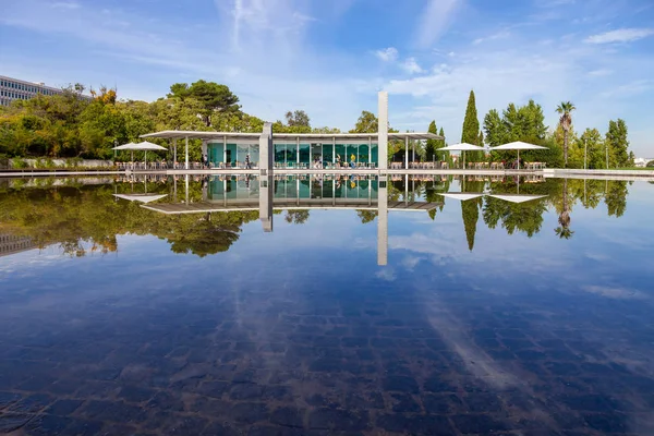 Lisboa Portugal Octubre 2016 Jardín Amalia Rodrigues Con Estanque Que — Foto de Stock