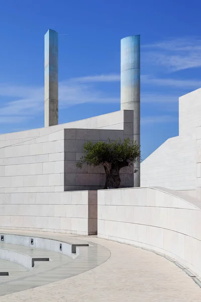 Lisboa Portugal Octubre 2016 Detalle Arquitectura Futurista Fundación Champalimaud Centro — Foto de Stock