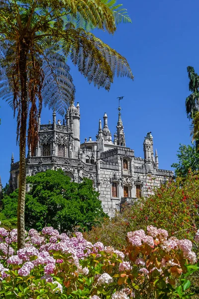 Sintra Portugalsko Červenec 2015 Regaleira Palác Vidět Zahrady Neo Manuelský — Stock fotografie