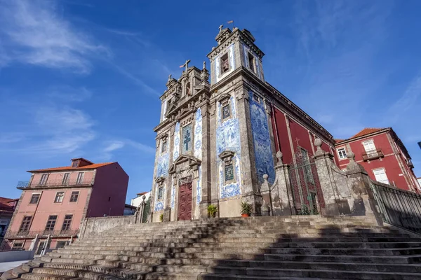 Iglesia Santo Ildefonso Ciudad Oporto Portugal Arquitectura Barroca Del Siglo —  Fotos de Stock