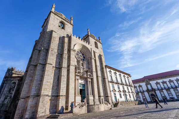 Porto Portogallo Dicembre 2014 Cattedrale Porto Catedral Porto Architettura Romanica — Foto Stock