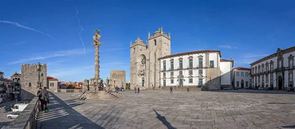 Porto Portugal Dezembro 2014 Catedral Porto Catedral Porto Pillory Praça — Fotografia de Stock