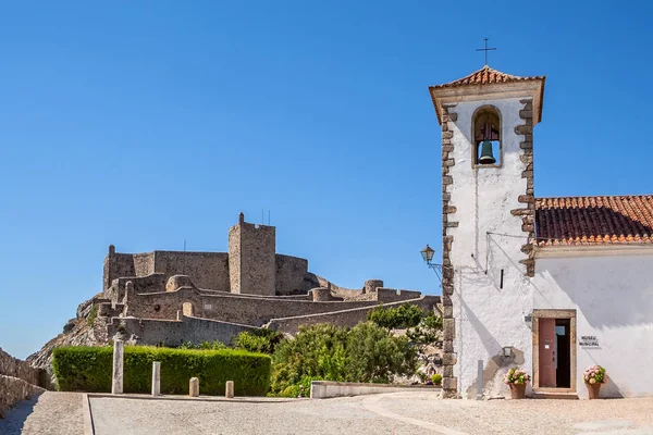 Castelo Medieval Marvao Igreja Santa Maria Atualmente Museu Municipal Mavao — Fotografia de Stock