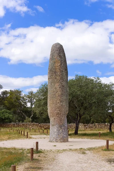 Menir Meada Stehender Stein Der Größte Hinkelstein Der Iberischen Halbinsel — Stockfoto