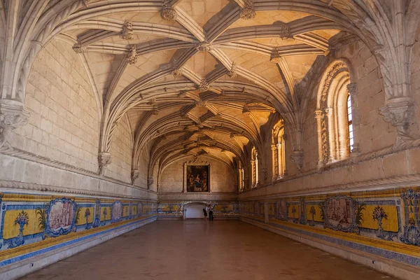 Lisszabon Portugália Manuelino Vagy Manueline Gothic Refectory Jeronimos Kolostor Vagy — Stock Fotó