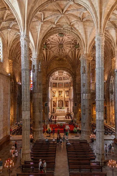 Lisbona Portogallo Chiesa Del Monastero Jeronimos Abbazia Alias Monastero Santa — Foto Stock