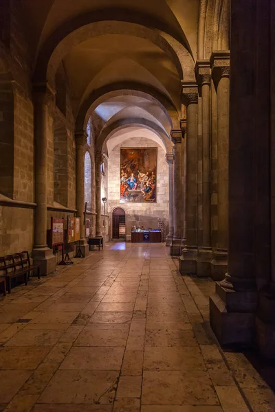 Interior Catedral Lisboa Lisboa Aka Iglesia Santa Maria Maior Portugal —  Fotos de Stock