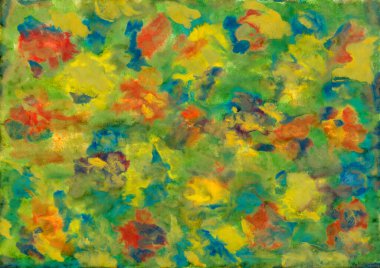 Arkaplan olarak soyut renkli suluboya sanat eserleri