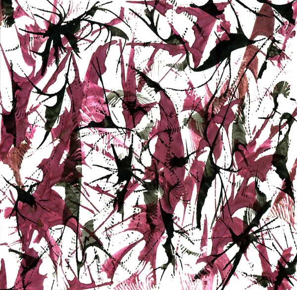 Abstract Dark Watercolor Strokes Background Hand Drawn Creative Artwork — Stock Photo, Image