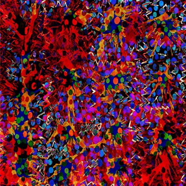 Arkaplan olarak soyut suluboya vuruşları, el çizimi yaratıcı sanat eserleri