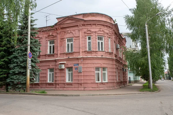Sterlitamak Rússia Junho 2019 Belo Edifício Tijolos Vermelhos — Fotografia de Stock