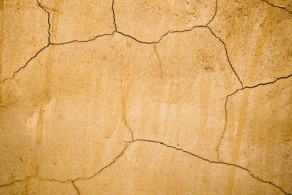 Abstract Brown Background Old Cracked Plaster Texture — Stock Photo, Image