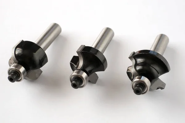 Değirmen makinesi için metal kesiciler. Ahşap. Kesiciler yakın plan..