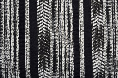 siyah ve beyaz çizgili kumaş dokusu