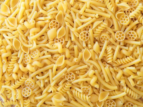 Background Different Types Pasta — Stock Photo, Image