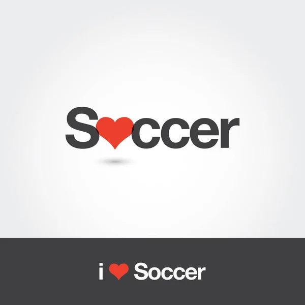 标志足球与心脏 可编辑矢量徽标设计 免版税图库矢量图片